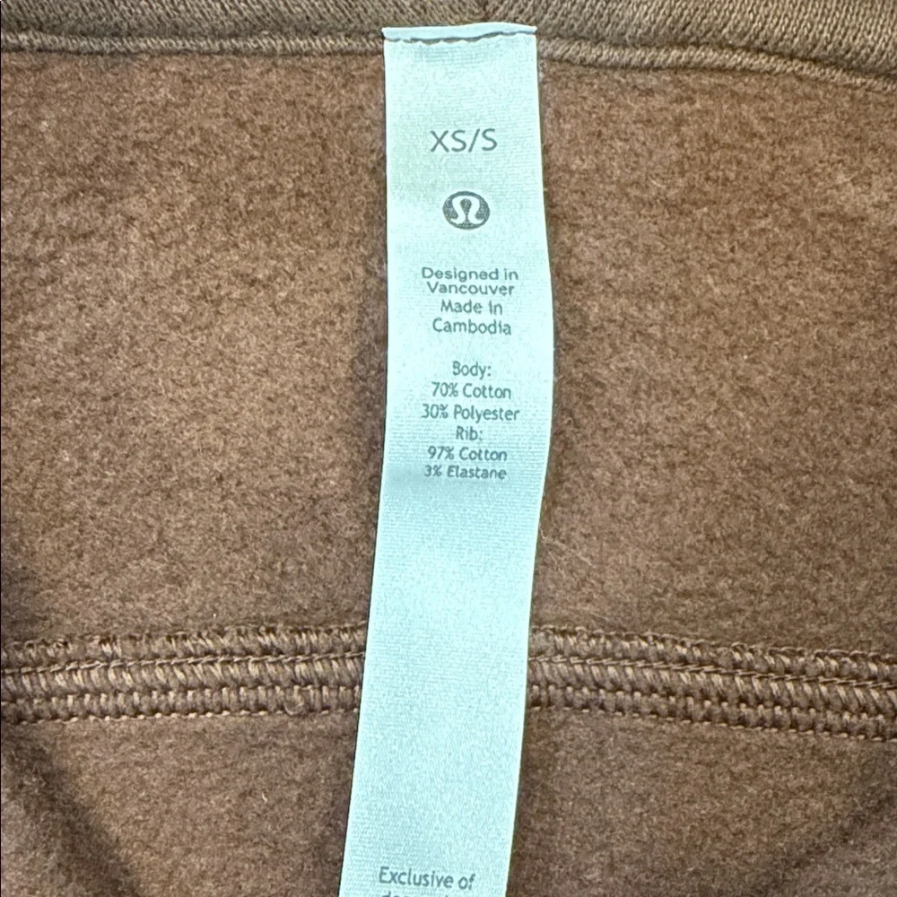 Lululemon Scuba Oversized Funnel-Neck‎ Half Zip Hoodie Java XS/S